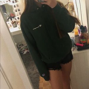 Champion dark green hoodie